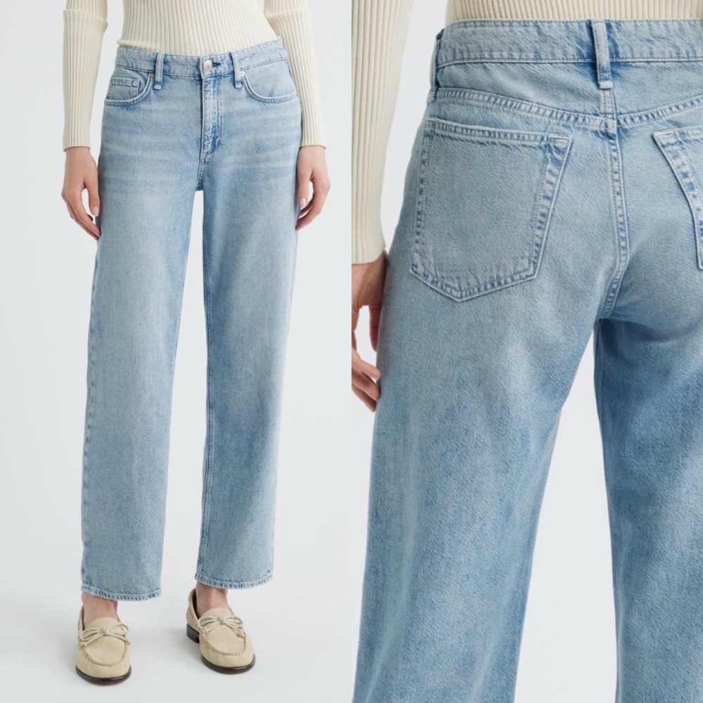 rag & bone Light Wash Boyfriend Jeans